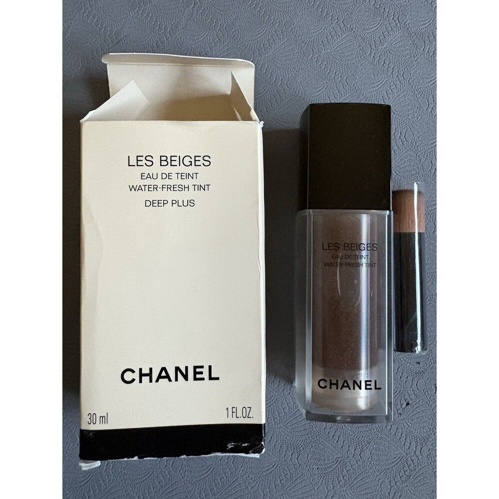 CHANEL Les Beiges Water-Fresh Tint Deep Plus 30ml NEW w/ Box & Brush Authentic